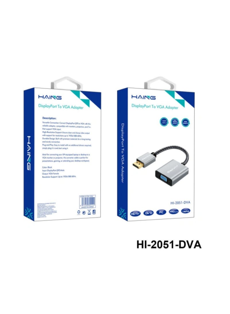 Haing DisplayPort To VGA Adapter