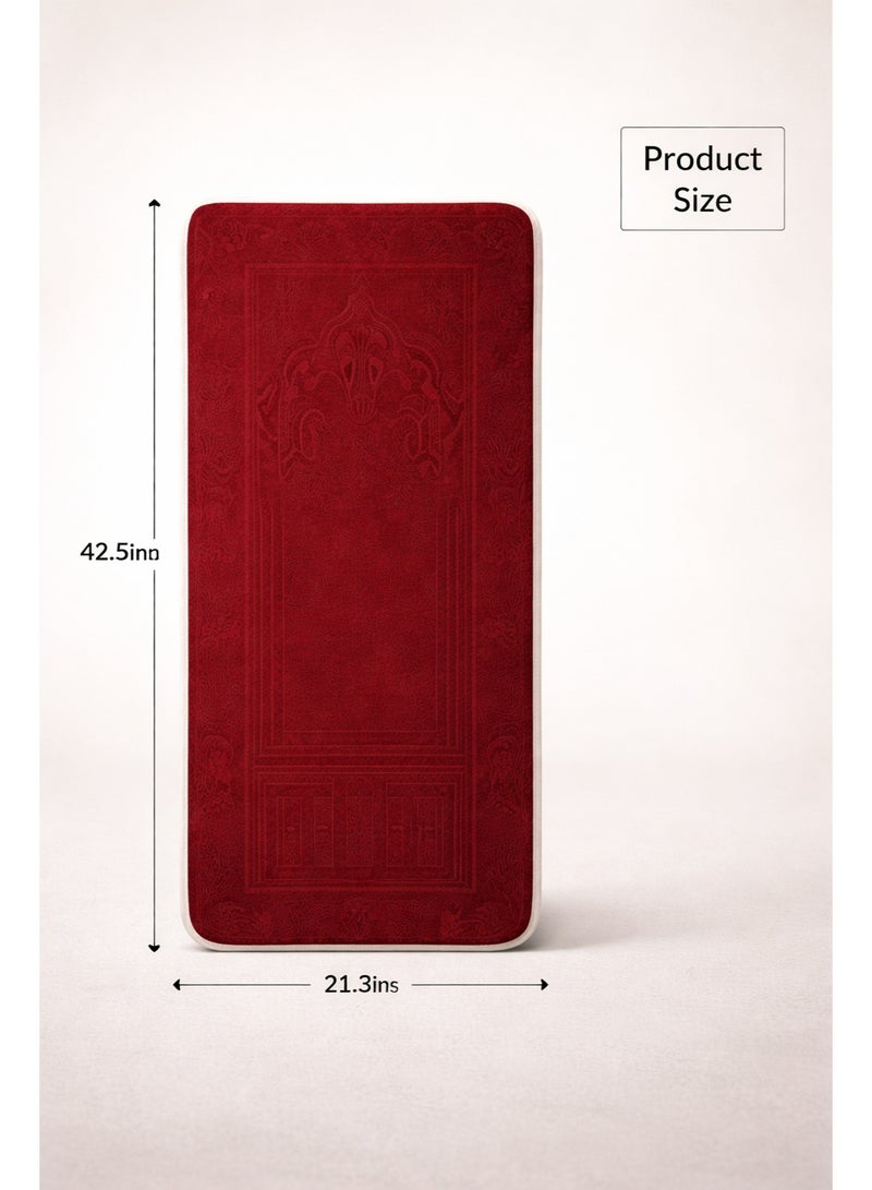 Royal King Foldable Prayer Mat with Back Support Portable Islamic Prayer Rug with Carry Bag Comfortable Salah Mat for Home Travel Mosque - Image 3
