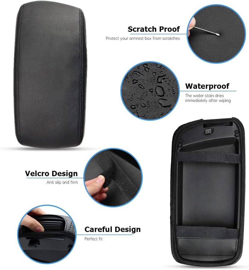 INTGET Leather Armrest Cover for Kia Optima - Image 4