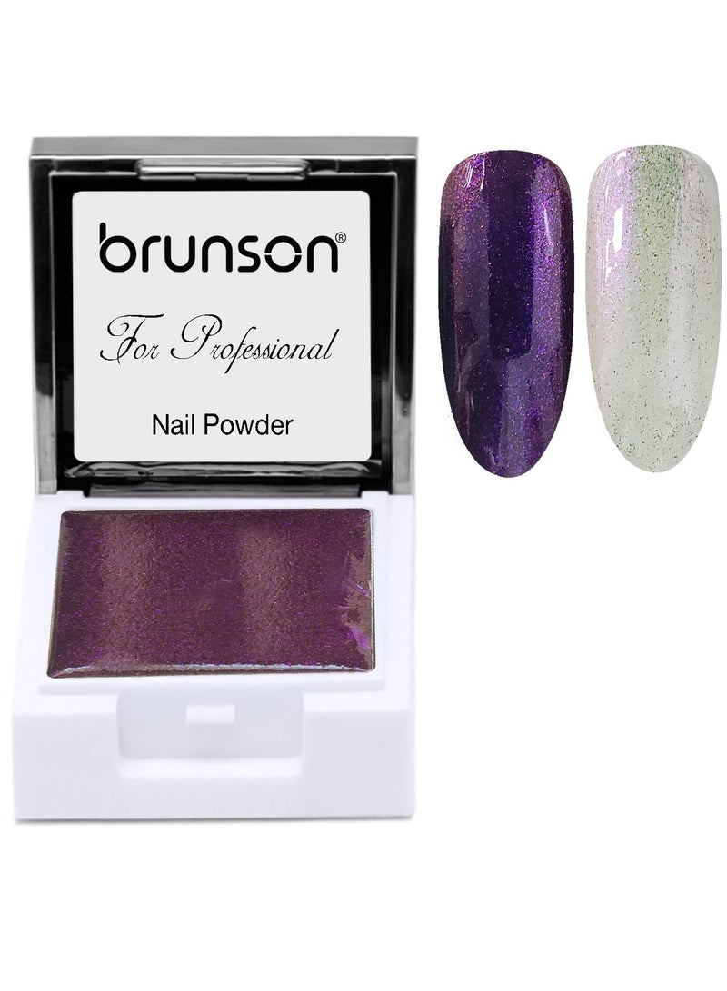 مسحوق أظافر جل UV طلاء أظافر أوراورا مسحوق جل مربع فن الأظافر سائل صبغة صلبة CR04