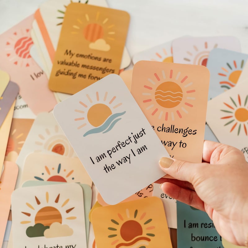 ZEDORA Daily Glow Affirmation Cards â€“ Daily Positivity & Self-Care Deck - Image 5