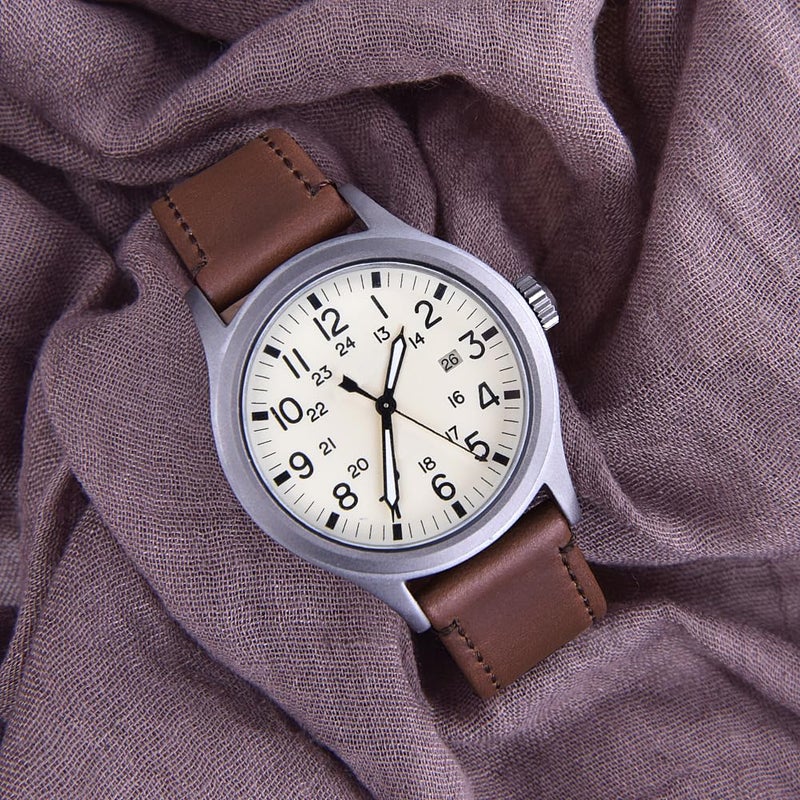 Ritche حزام ساعة ريتشي الجلدية مع دبابيس إطلاق سريع، حزام ساعة بديل 22 مم للرجال والنساء، يناسب الساعات الذكية والساعات التقليدية - Image 2