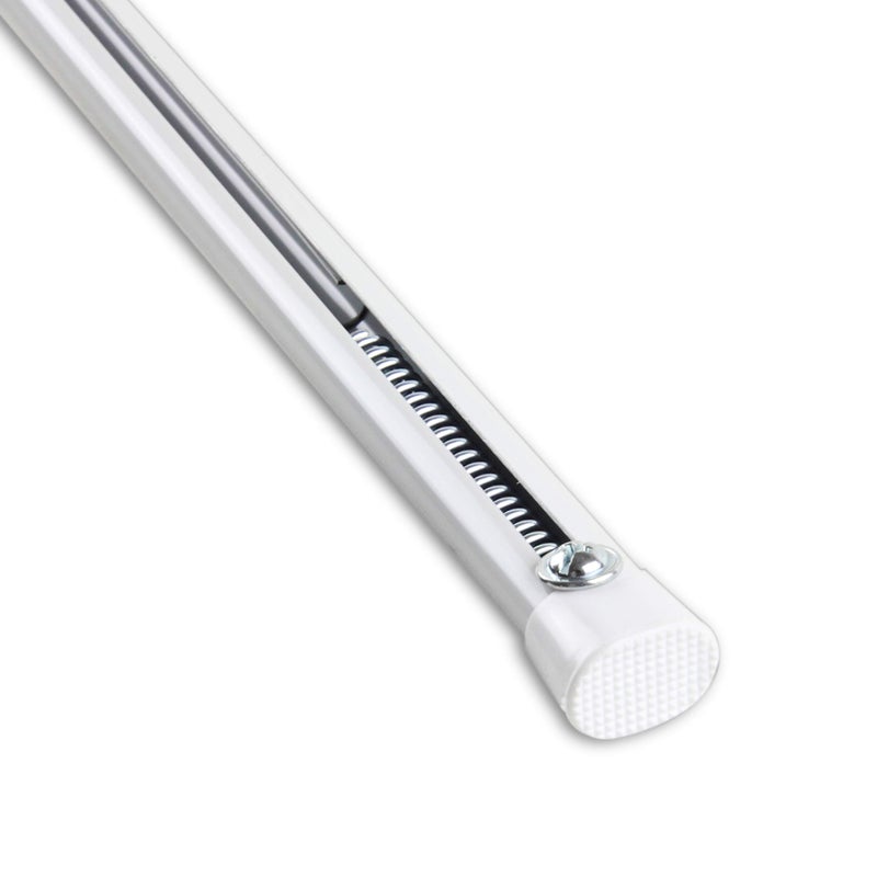 Rod Desyne SPT-O-22-1 Oval Spring Tension Rod 22"-36", White, 22-36" - Image 2