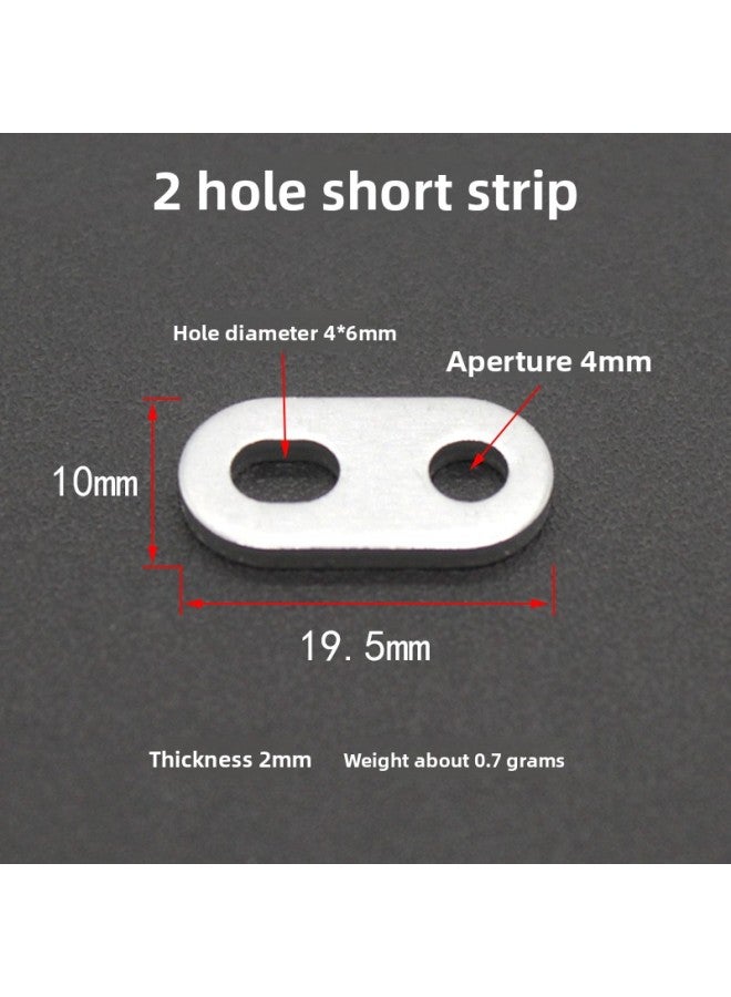 Fixed Strip Toy Hole Square Plate U-shaped Accessories Angle Size Technology Small Production Base Plate Assembly DIY Aluminum Alloy Belt 