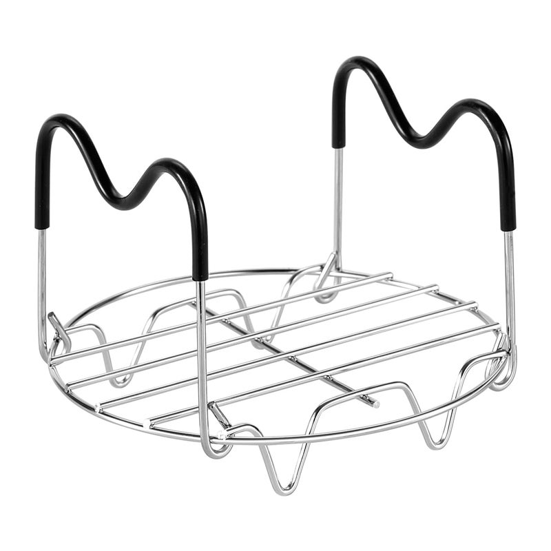 Steamer Rack Trivet with Handles for Instant Pot Pressure Cooker Accessories Handle with Silicone for 3qt