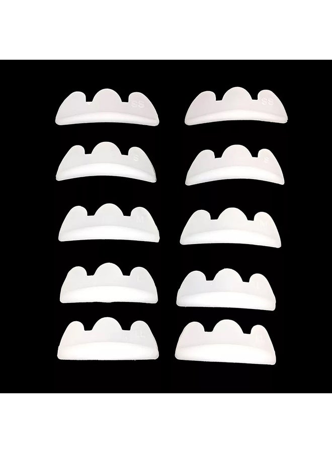 IOLITE 10-Pieces Eyelash Perming Curler Perm Pad Reusable Eyelash Perm Silicone Pads, Lift Rods Makeup Beauty Tool - GJD12 - Image 4