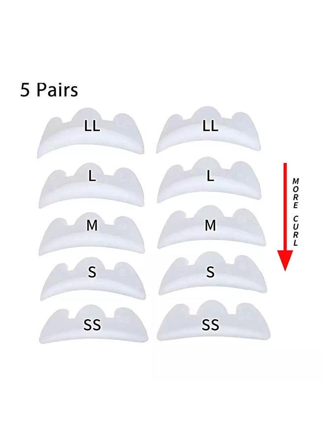 IOLITE 10-Pieces Eyelash Perming Curler Perm Pad Reusable Eyelash Perm Silicone Pads, Lift Rods Makeup Beauty Tool - GJD12 - Image 2
