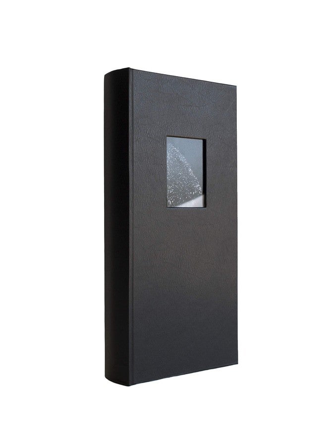 Kolo Hudson 3up Photo Album, Holds 300 4x6 Photos, Ideal for Weddings and Baby Books, Black Leather - Image 2
