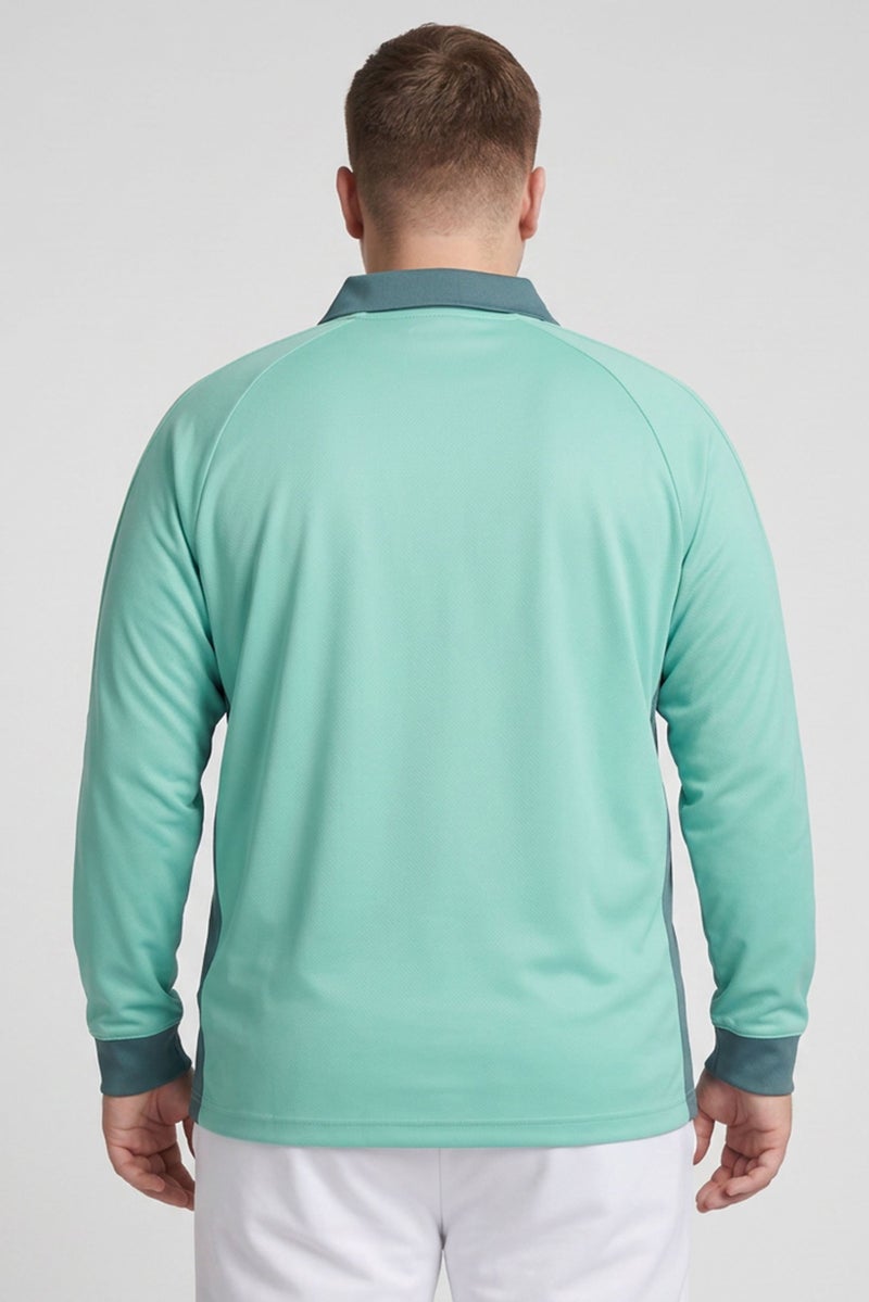PUMA Men Relaxed Fit Long Sleeve Training Jersey, Green - Image 2