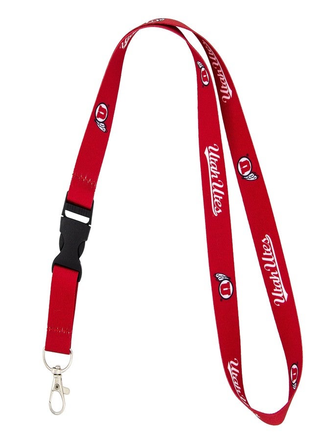 Desert Cactus University of Utah Lanyard U of Utes Car Keys ID Badge Holder Lanyard Keychain Detachable Breakaway Snap Buckle (Red) - Image 2