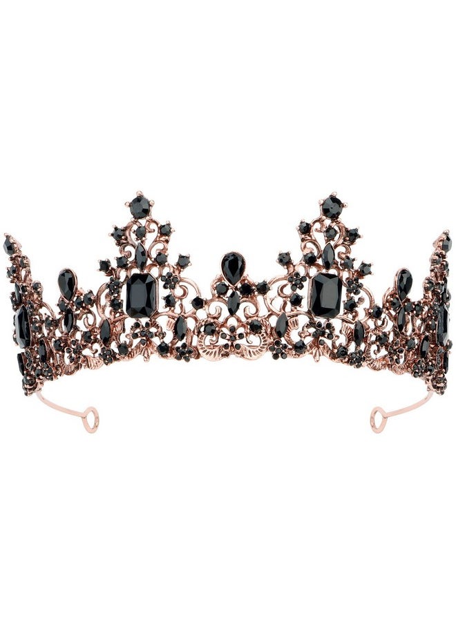 Didder - Gothic Black Tiaras And Crowns For Women Princess Crown For Girls Halloween Medieval Renaissance Costume Party Accessories Queen Crown For Women - Image 1