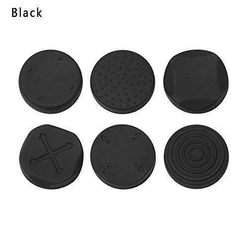 GGZone 6PC Silicone Thumb Stick Grips Caps Analog Thumbstick Joystick Cap for PS Vita PSV 2000 PSV 1000 (Black) - Image 3