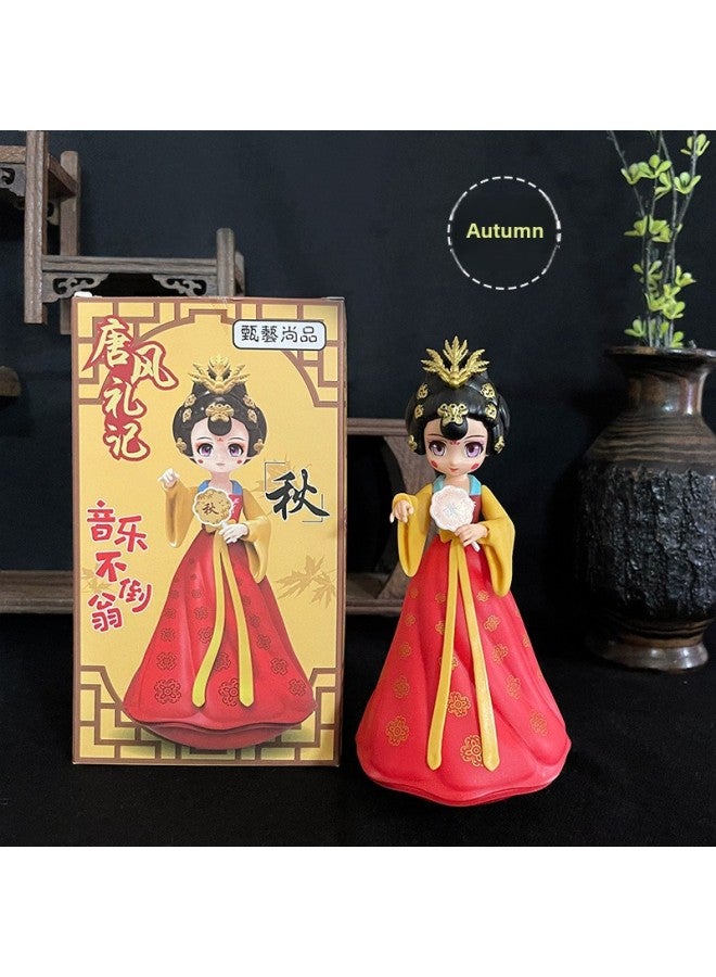 Tumbler Decoration Children's Toys Home Office Decoration Ancient Style Datang Beauty Music Tumbler-Color:Spring-Specifications:Large Size-height 18cm - Image 5