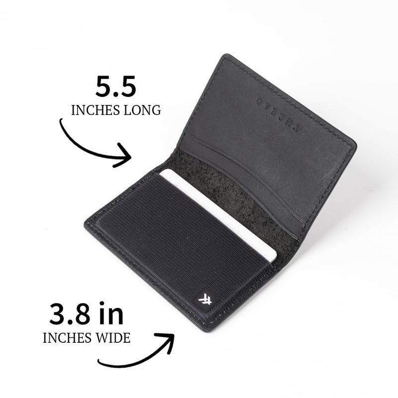 Thread Wallets RFID Blocking Slim Leather Bifold Wallet with Card Protection (Sanders) - Image 4