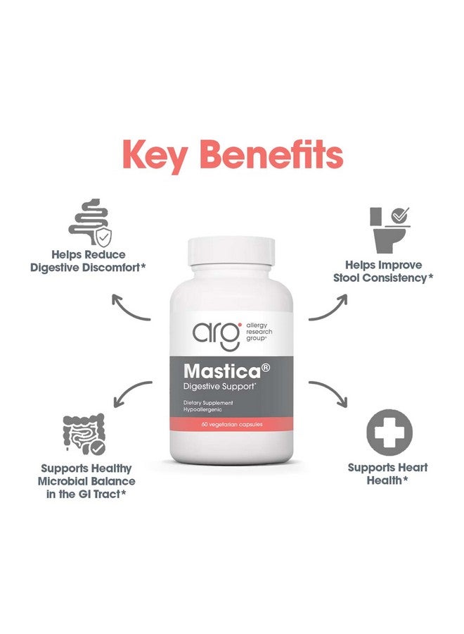 Allergy Research Group مكمل صمغ المستكة من مجموعة أبحاث الحساسية - مستكة خيوس الأصلية، صحة الجهاز الهضمي، خالية من مسببات الحساسية، كبسولات نباتية - 60 عدداً - Image 4