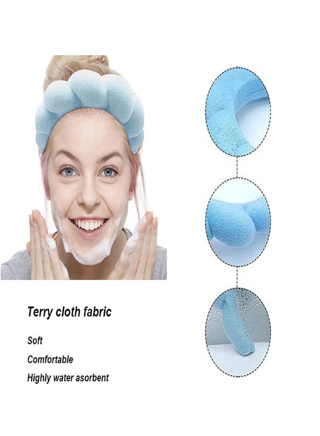TYSSELY Spa Headbands for Washing Face Makeup Skin Care Headband Women Bubble Facial Beauty Headbands Puffy Shower Towel Band Hair Headband - Image 4