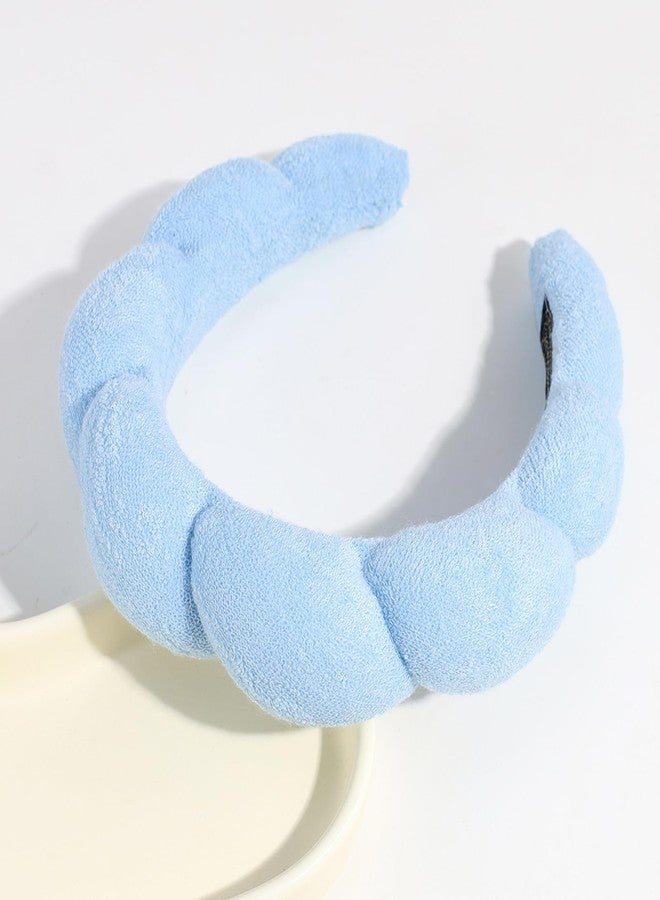 TYSSELY Spa Headbands for Washing Face Makeup Skin Care Headband Women Bubble Facial Beauty Headbands Puffy Shower Towel Band Hair Headband - Image 3