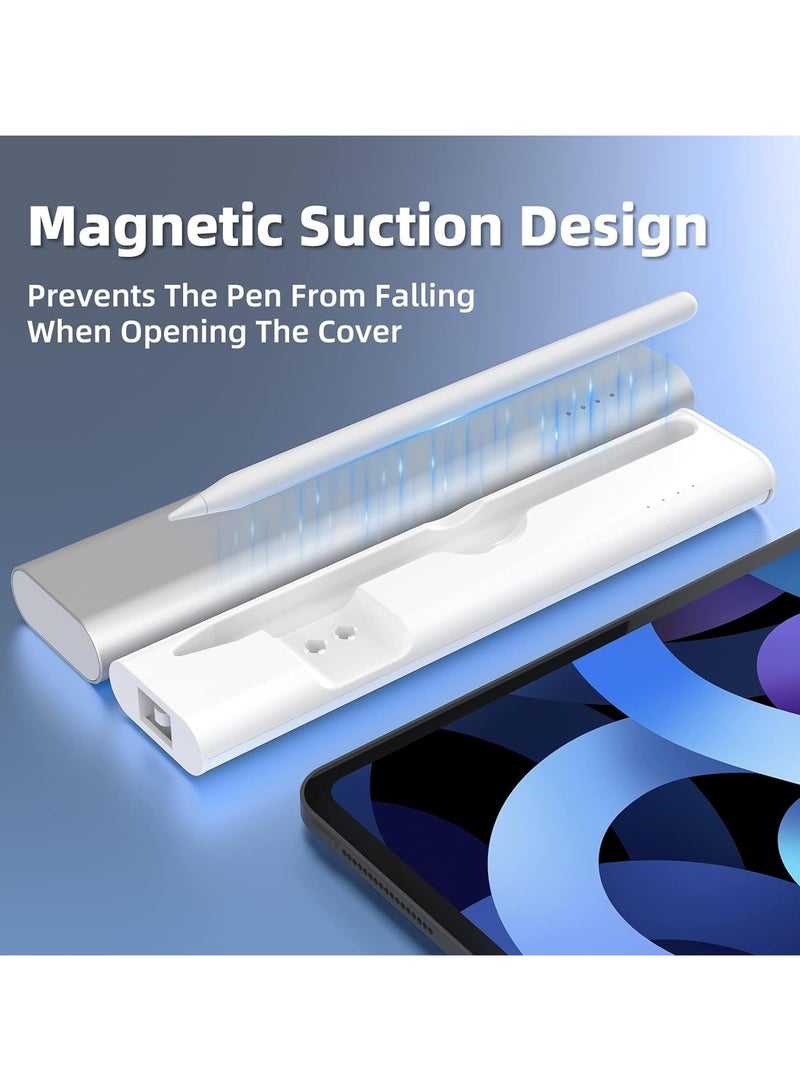 General The charging case is only compatible with Apple Pencil 2nd generation, Magnetic Charging Case Charging Adapter Magnetic Charging Adapter Pen charger for iPad Pen 2nd generation with LED indicator  - Image 3