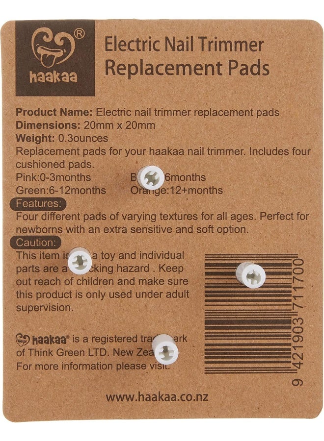 haakaa Electric Baby Nail Emerry Board Heads For Nail Trimmer, 4 Pieces - Image 3