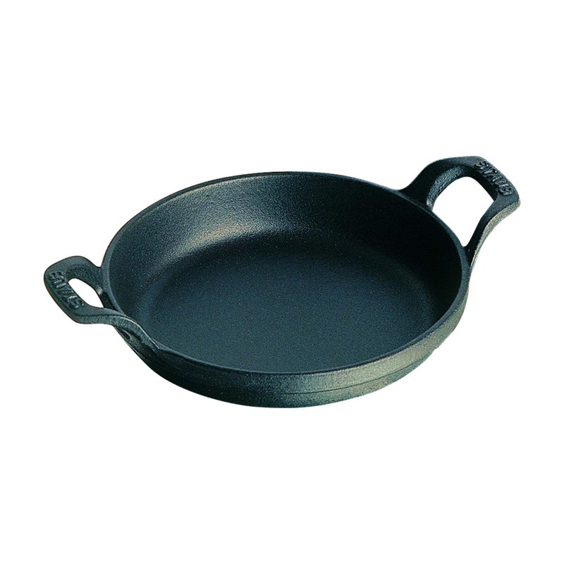 staub Dish 40509472 Mini Round Dish Black 47 inches 12 cm Au Gratin Dish Induction Compatible Japanese Authentic Product