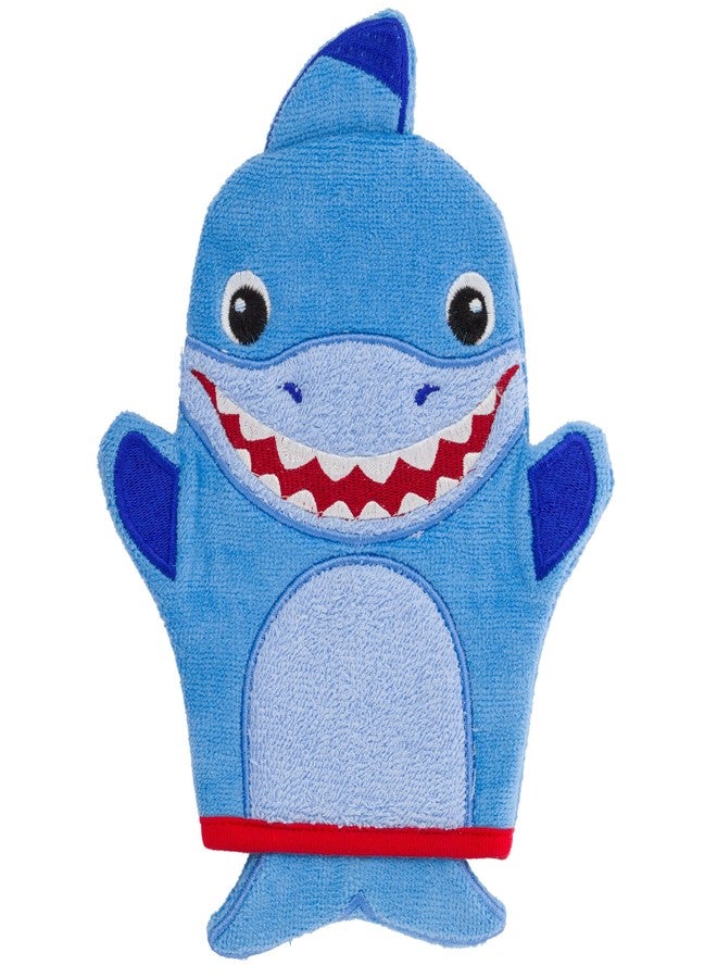 Stephen Joseph Bath Mitts, Shark - Image 1