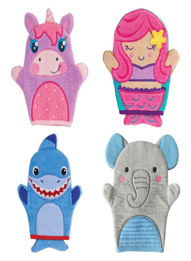 Stephen Joseph Bath Mitts, Shark - Image 2