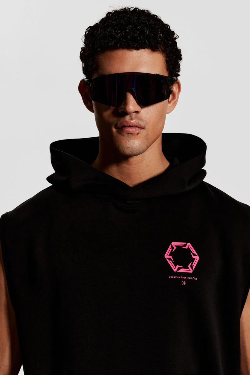 H&M Loose Fit Sleeveless sports hoodie with DryMove™