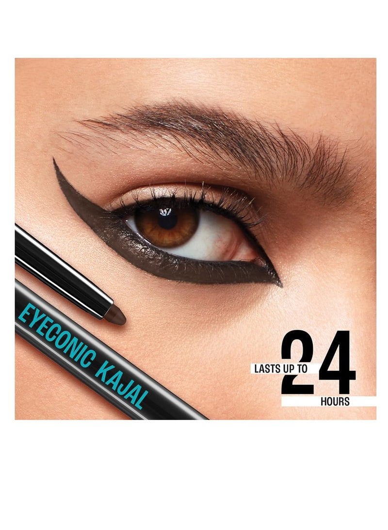 Lakme Eyeconic Kajal Classic Brown 0.35g - Image 3
