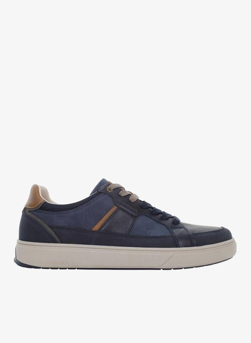 LUMBERJACK Men MARVIN Panelled Lace-Up Sneakers - Image 2
