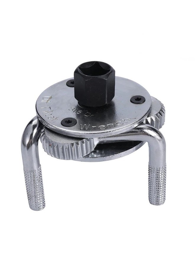 مفتاح فلتر زيت ثنائي الاتجاه لإزالة فلاتر الزيت 3 فك  قابل للتعديل مقاس ½ بوصة - ⅜ بوصة -  65-110 مم اداه اساسيه في كل جراج ومحطه خدمه سيارات - Image 2