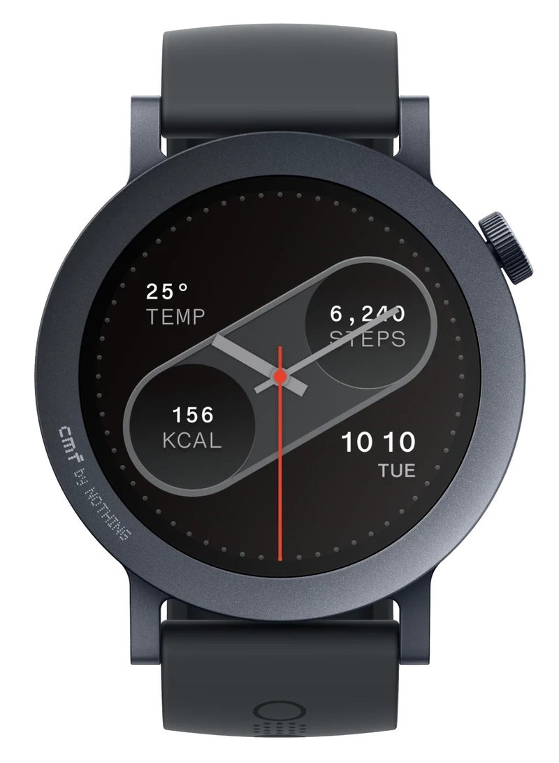 CMF Watch Pro 2, 1.32" AMOLED Display, Built-in multi-system GPS, 120 Sports Modes, Smart Sleep Algorithm, Bluetooth calling with AI noise reduction - black - Image 2