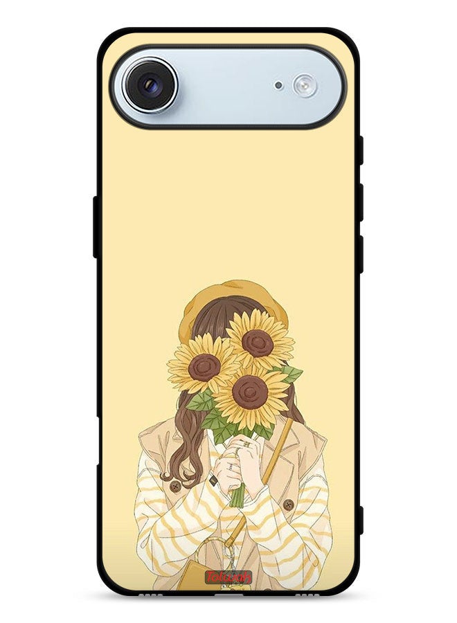 Tolwak Apple iPhone Air Protective Case Cover Hide Face With Sunflowers - Image 1