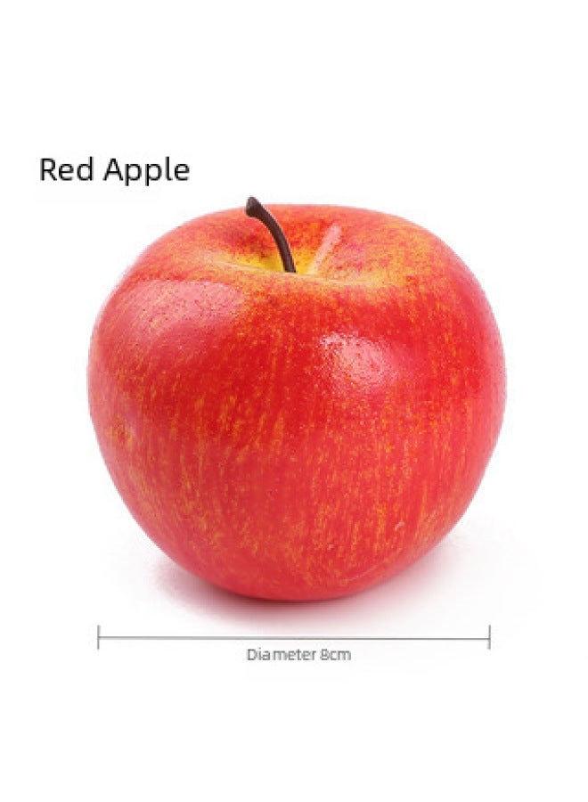 Simulation Fruit And Vegetable Simulation Green For Apple Red For Apple Snake Fruit Cabinet Decoration Photography Props Simulation Fruit-Color:Green For Apple  - Image 5