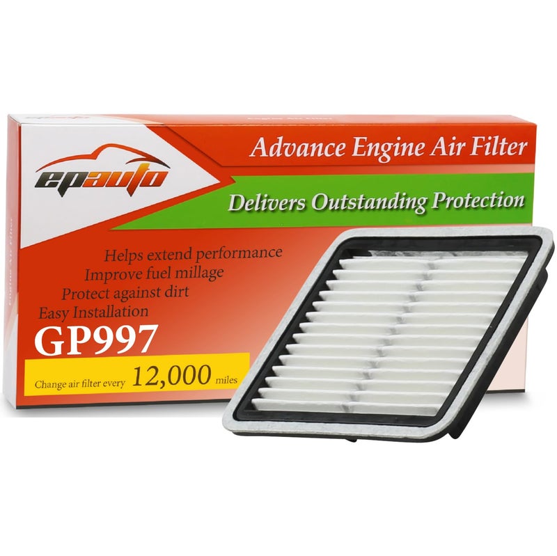 EPAuto GP997 (CA9997) Panel Engine Air Filter, Compatible with Subaru Impreza (2008-2016), Legacy (2005-2019), Outback (2005-2019), WRX (2015-2018), Forester (2009-2018), Tribeca (2008-2014) - Image 1