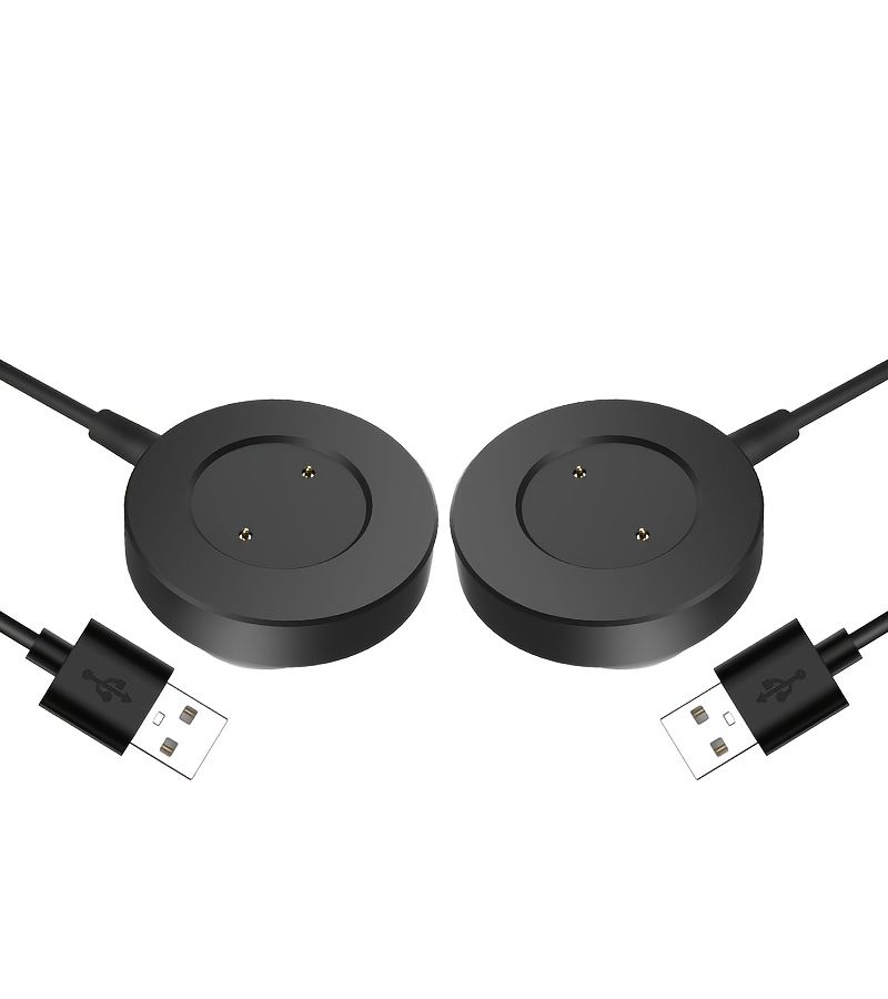 Black 2 Pack Smartwatch USB C Magnetic Charging Cable For GT2 GT2e GS Pro - Image 3