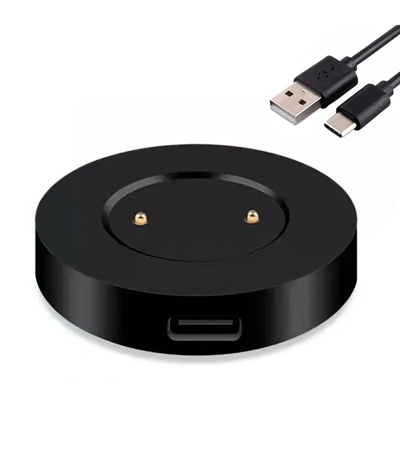 Black 2 Pack Smartwatch USB C Magnetic Charging Cable For GT2 GT2e GS Pro - Image 5