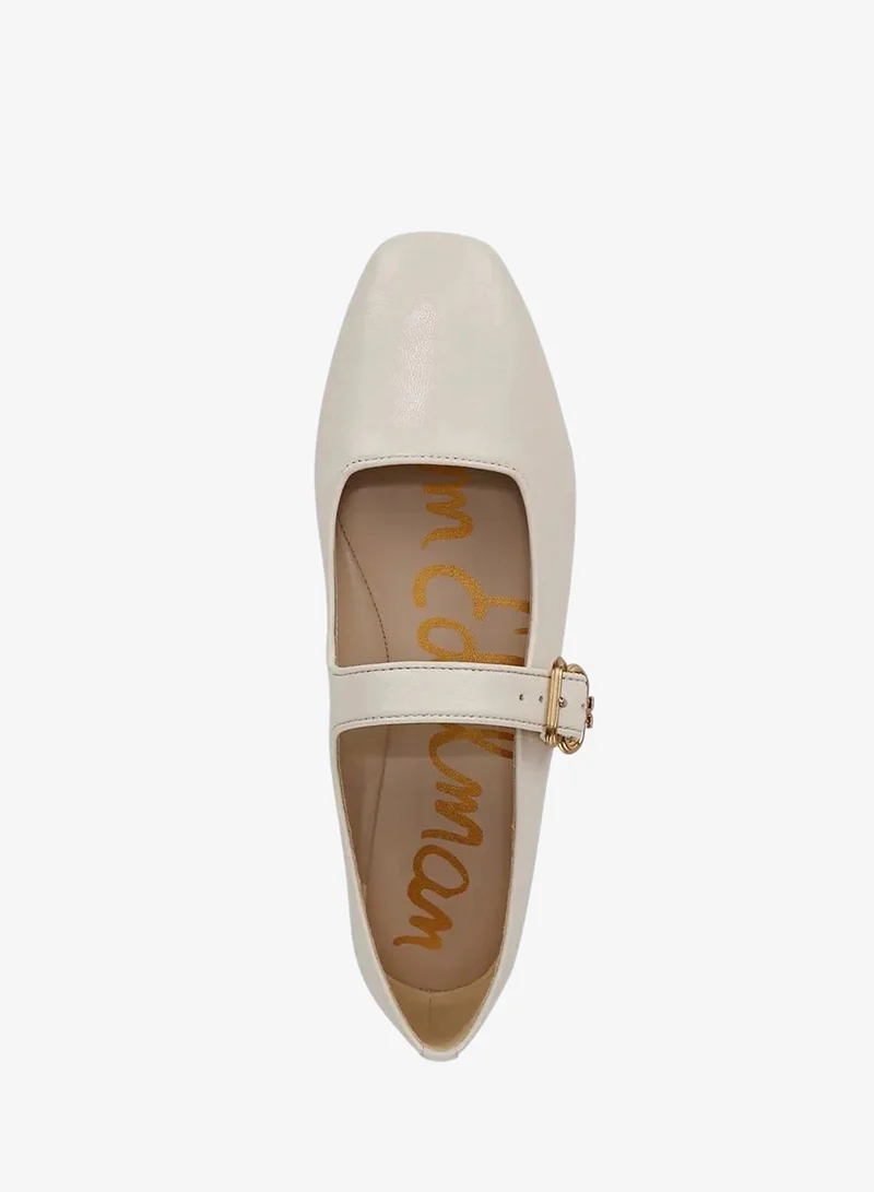 Sam Edelman BEIGE Michaela Mary Jane Flat for Women | Best Price UAE