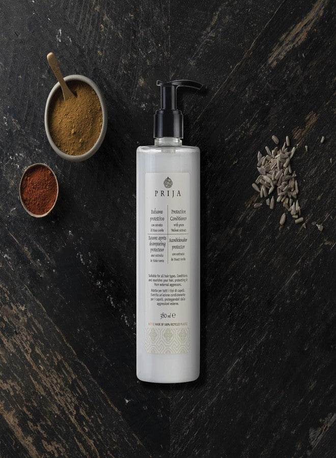 Prija Protective Hair Conditioner with Green Walnut Extract (12.84 fl oz) - For all Hair Types - Vegan Friendly - Dermatologically Tested - Made with 100% Recycled Bottle - Image 4