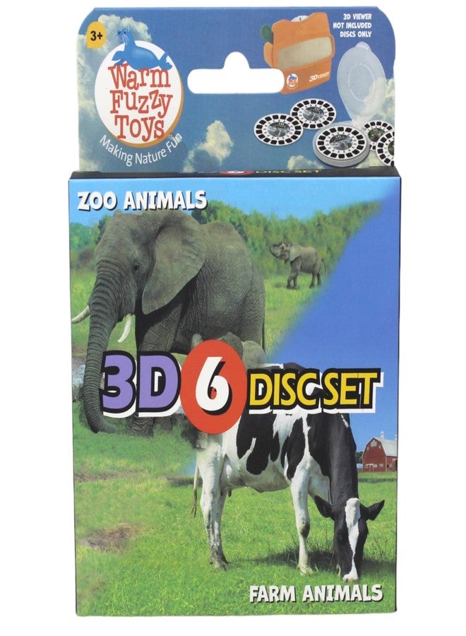 Warm Fuzzy Farm and Zoo Viewfinder Reels - Kids & Adults, Classic Toys, 3D Slide Reel, Retro Toys, 6 Slides with 42 HD 3D Images - Image 2