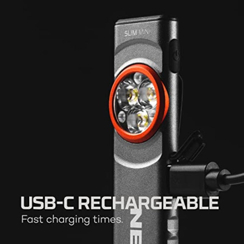 SLIM Mini Rechargeable Pocket Light,2 Light Modes, Small Flashlight for EDC and Emergencies, Magnetic Base, Lightweight, Water Resistant and Durable, Includes Charging Cable - Image 5