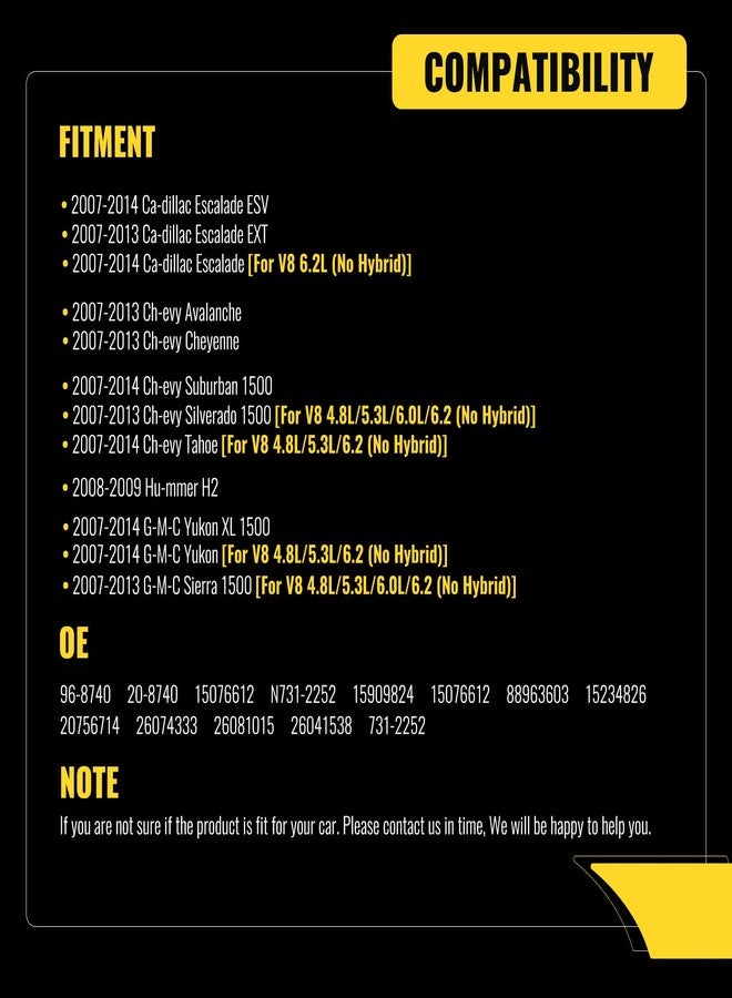 TUCAREST Power Steering Pump 96-8740 Fit For 07-14 Ca-dillac Escalade /07-13 Chevy Avalanche Tahoe Silverado Suburban 1500/07-13 G-MC Sierra 1500 Yukon [OE# 20-8740 15076612 N731-2252 15909824] - Image 3