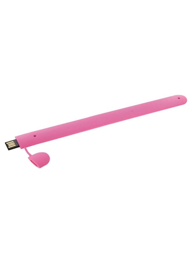 براق سوار السيليكون قرص فلاش USB مع ذاكرة 4 جيجابايت (وردي)  - Image 3