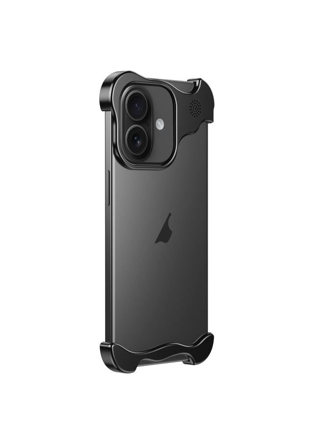 S-TOP Case For iPhone 16 Plus Aromatherapy Alloy Frameless Phone Case - Image 1