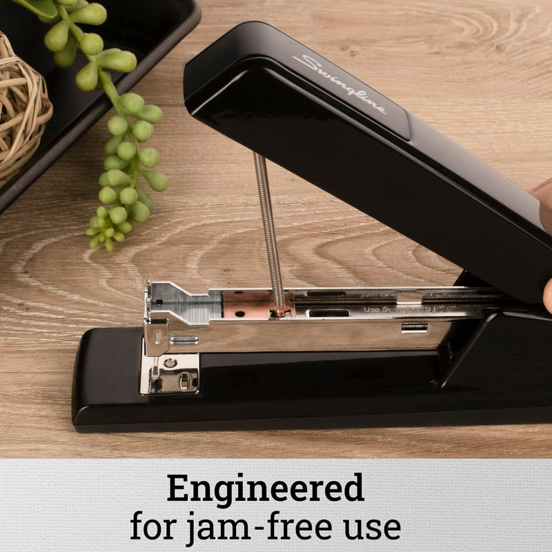 Swing Line Stapler, 30 Sheet Capacity, 747 Classic Stapler, Jam Free, Metal, Black (74701) - Image 4