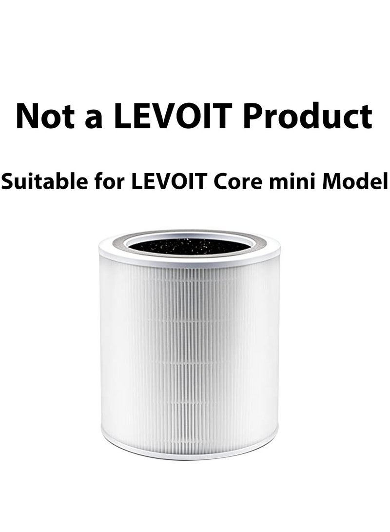 Y&D Third-party Replaceable Air Purifier Cartridge Filter Replacement Inner Core Filter Activated Carbon Clean Air Dust Removal HEPA-Grade Odor Elimination High Efficiency Dust Pollen Pet Dander Removal Fit for LEVOIT Core mini Model Changable Filter Suitable for Home Bedroom Office - Image 4