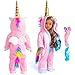 sweet dolly 18 Inch Doll Clothes Unicorn Onesie Pajamas Rainbow Color Hair Bow Clips Costume Fits 18 Inch Doll Doll Not Included - Image 3