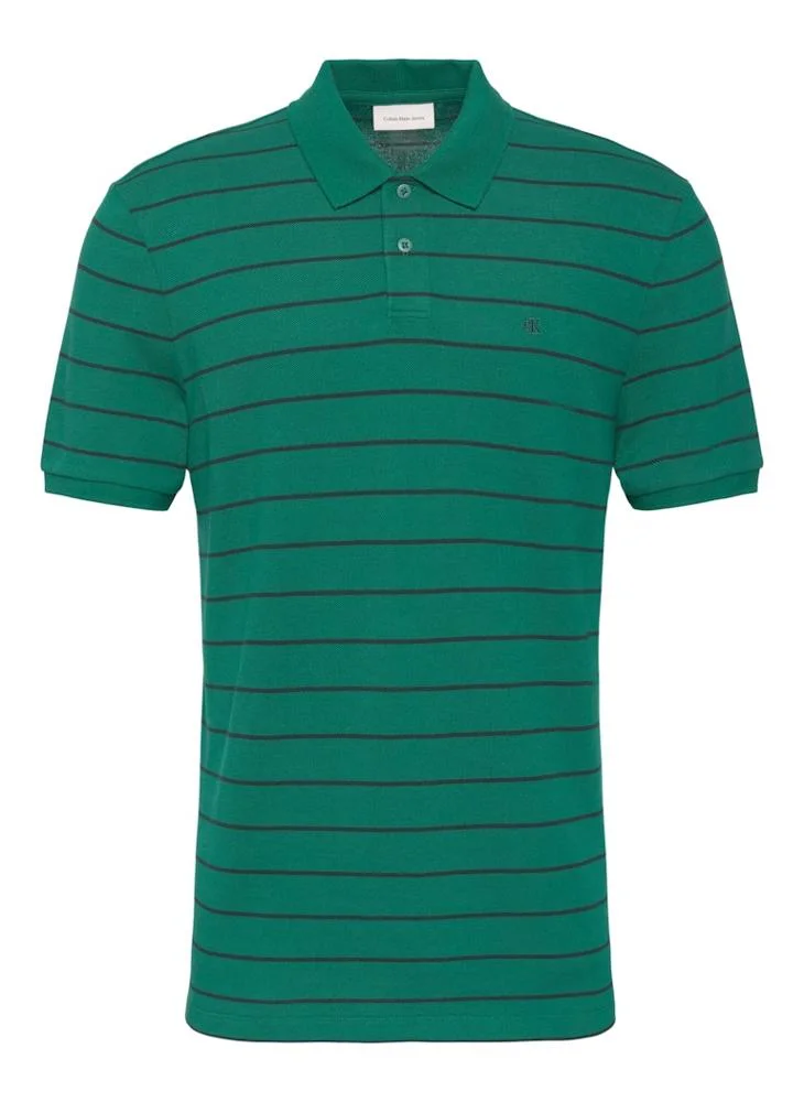 Calvin Klein Jeans  Striped Pique Polo for Men | Best Price UAE