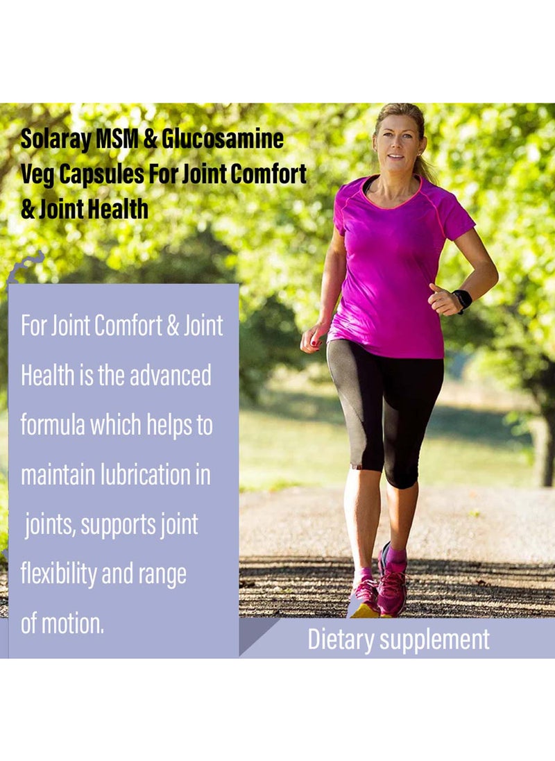 Solaray - Msm And Glucosamine Veg Capsules For Joint Comfort And Joint Health 90'S - Image 1