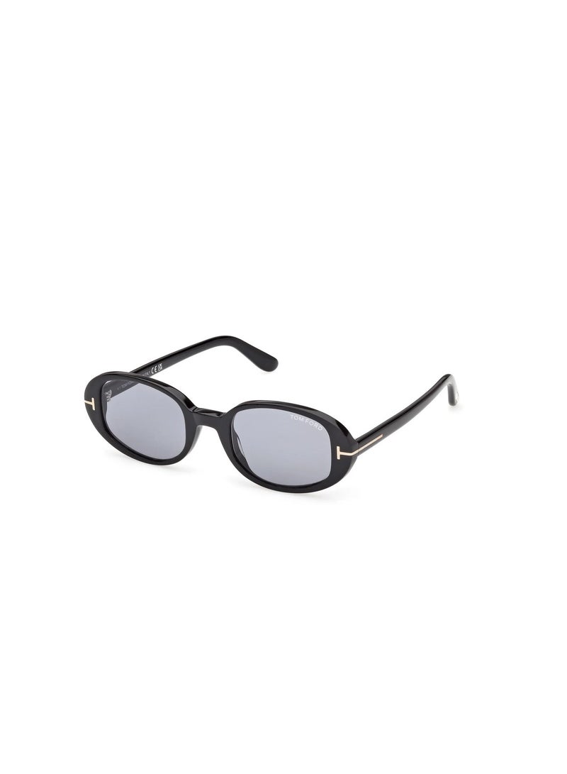 توم فورد نظارات شمسية توم فورد إيغي FT1364 01A نسائية بيضاوية بإطار كامل - Image 1