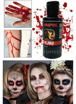 Toyfest Party & Theater Blood - Halloween Halloween 50 G. Artificial Vampire Dracula Artificial Blood Paint - 2 Pieces  - Image 2